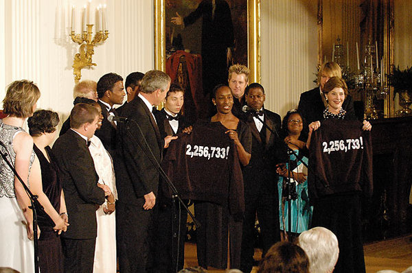 Special Olympic athletes with President and Mrs. Bush :  : Washington D.C. Event Photographer | Laurence L. Levin Photography