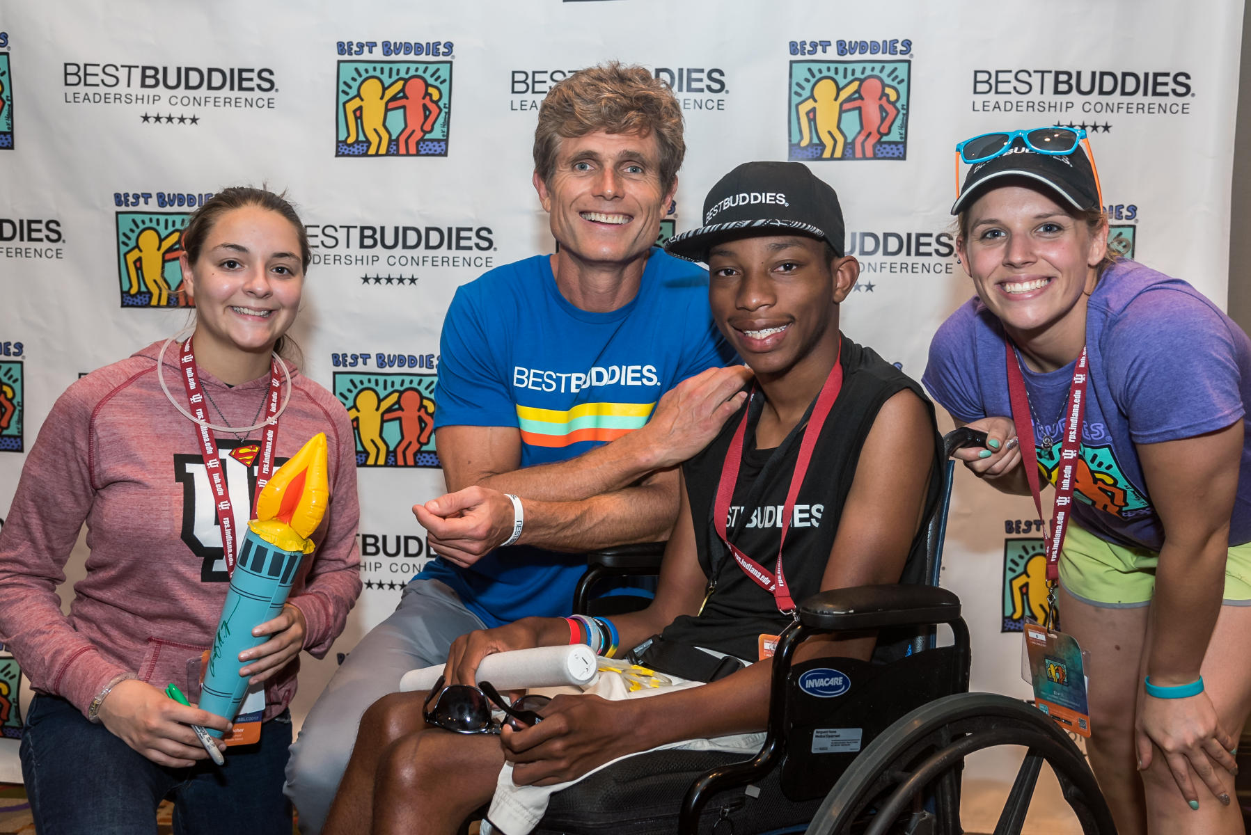 Best Buddies Founder Anthony Shriver and Buddies