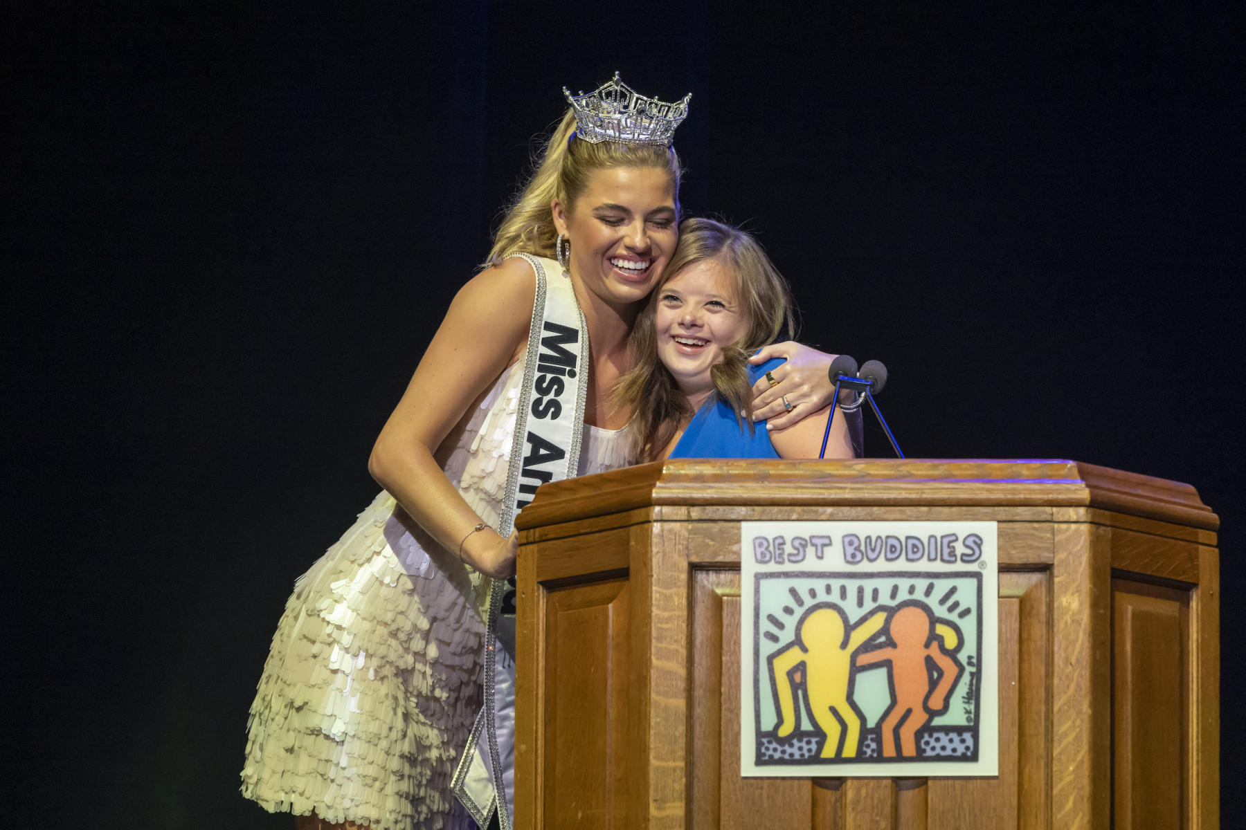 Miss America with her Best Buddy Grace 